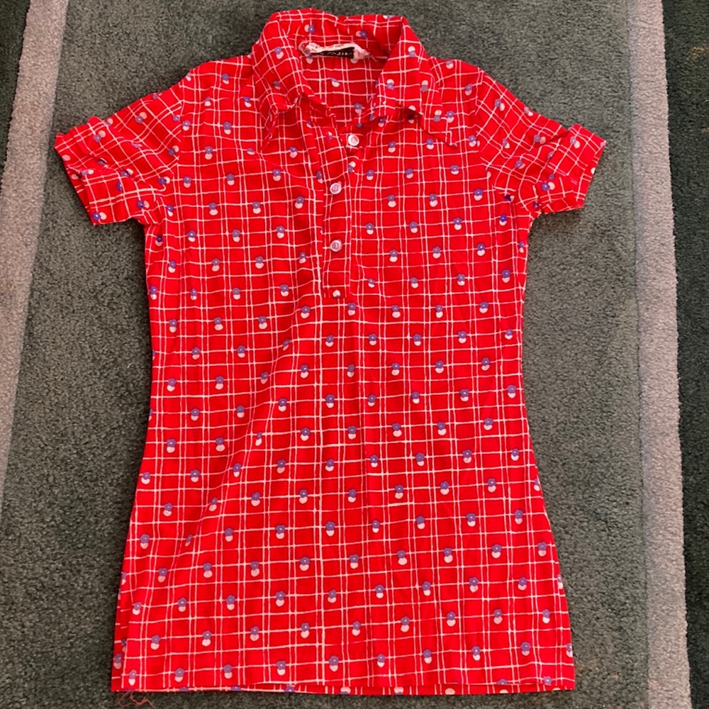 Crazy Horse Polo Shirt Size S, Easy Care, Cool.  Polyester/Acrylic. Lovely Shirt